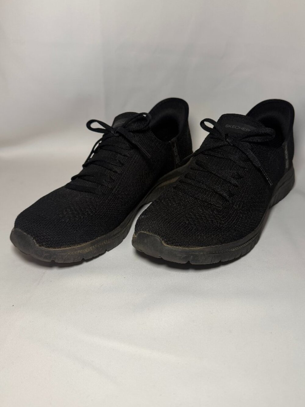 Skechers Slip-Ins Virtue-Divinity Womens 8 Walking Shoes Black 104421 Hands Free